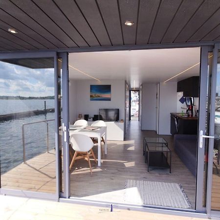 Hausboot Fjord Nordstern Mit Dachterrasse In Schleswig Hotell Eksteriør bilde
