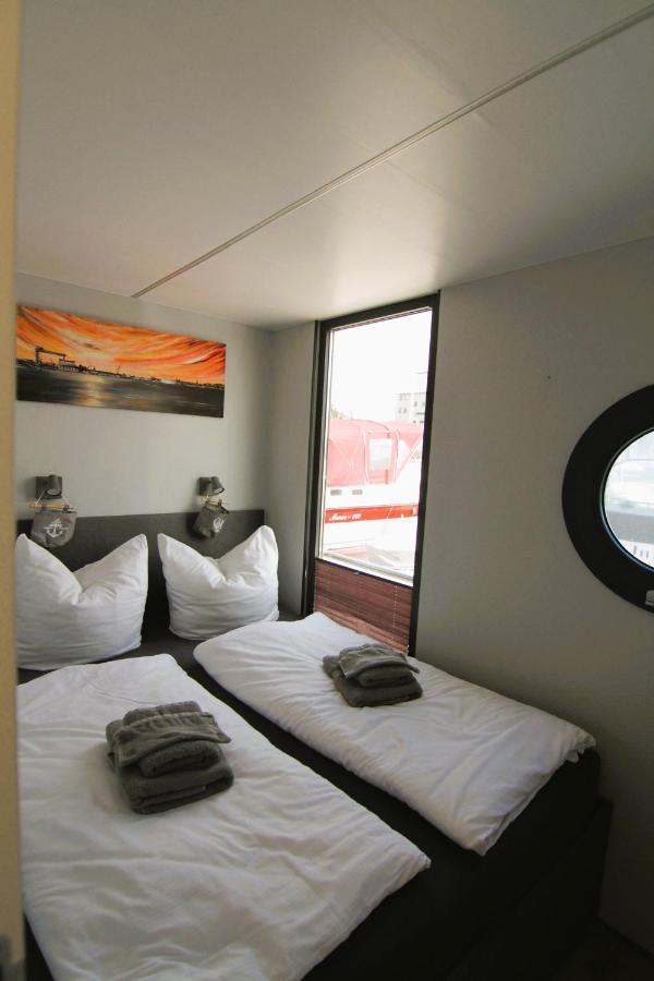 Hausboot Fjord Nordstern Mit Dachterrasse In Schleswig Hotell Eksteriør bilde